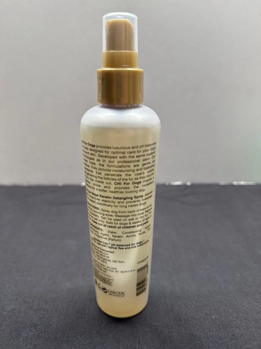 CHI For Dogs Keratin Detangling Spray Paraben-Free 8 Oz Bottle Made In USA For L